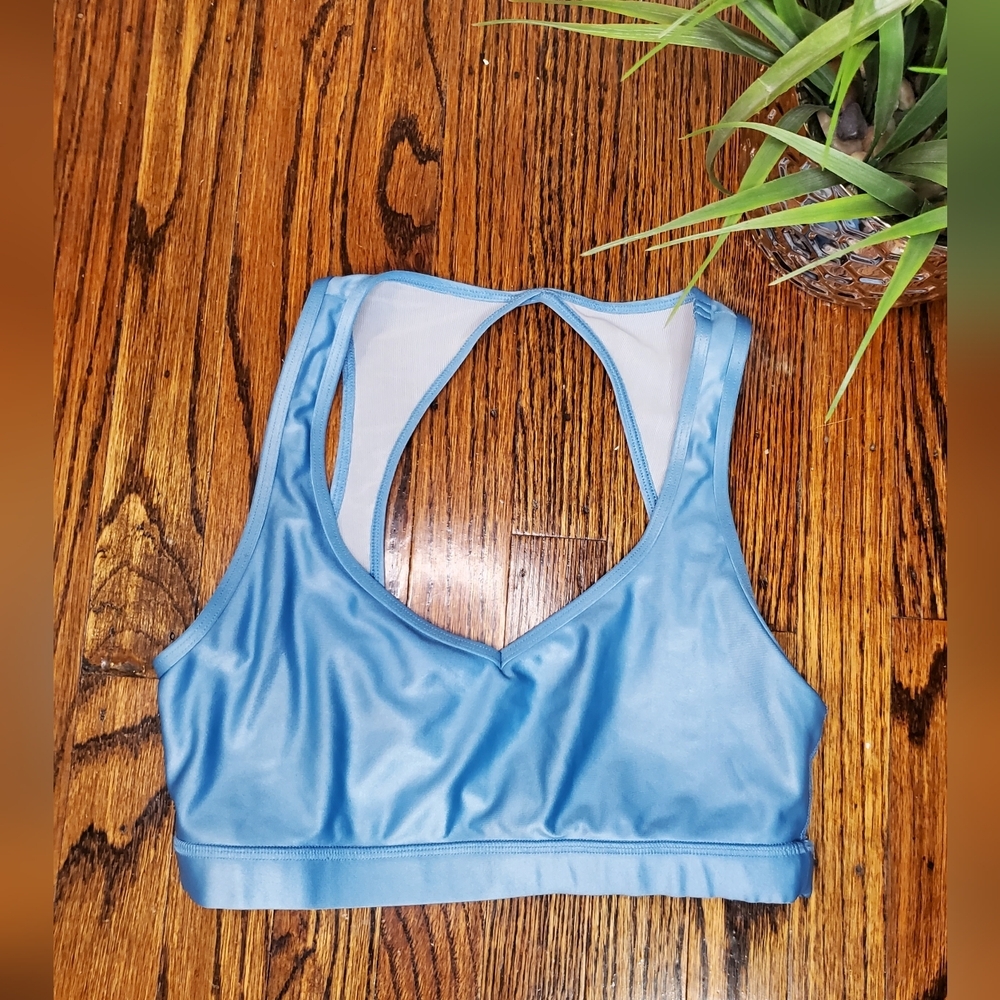 Koral Envolve Blackout Blue Metallic Sport Bra Size S